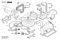 Bosch 0 601 752 003 Gws 20-230 Angle Grinder 230 V / Eu Spare Parts